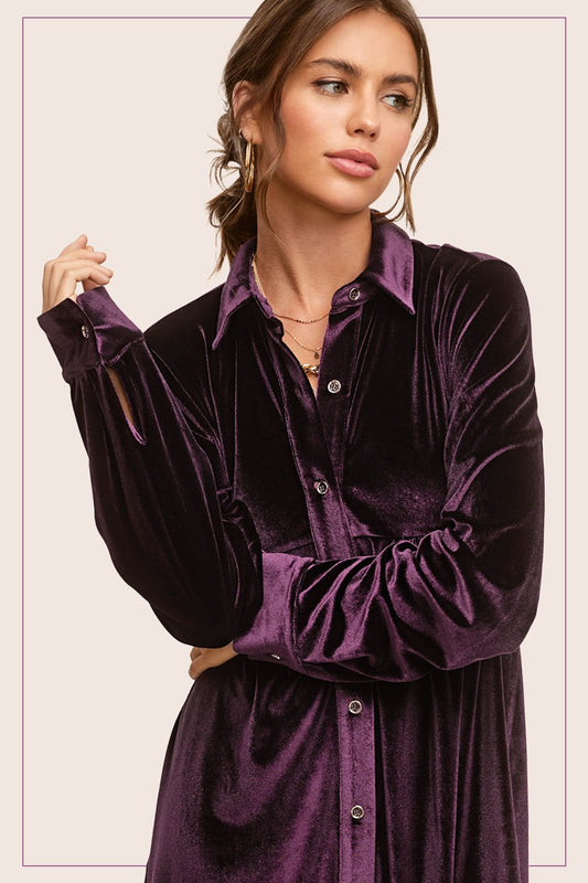 Soft Velvet Mini Dress