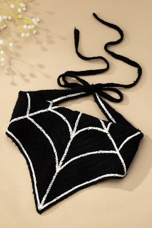 Spider Web Crochet Headscarf