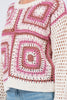 Pink Crochet Pullover