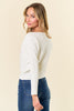 Dolman Sleeve Ribbed Sweater Top