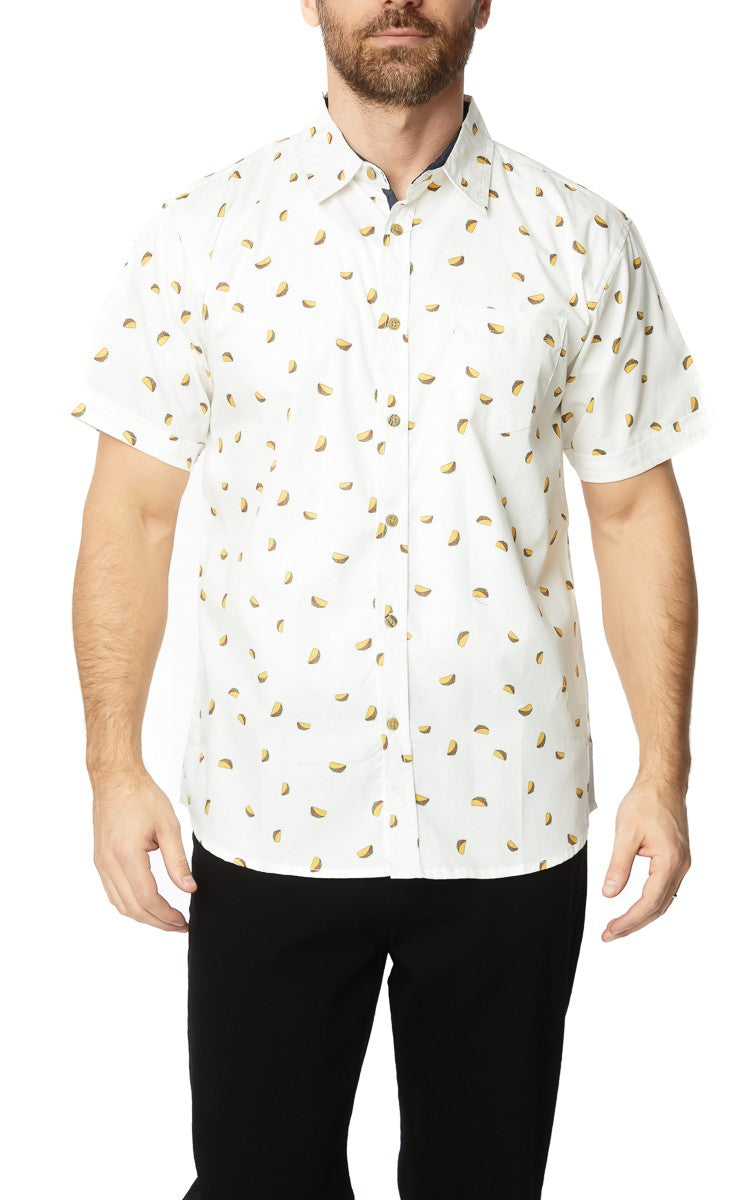 Men's S/S Button Up Taco Shirt