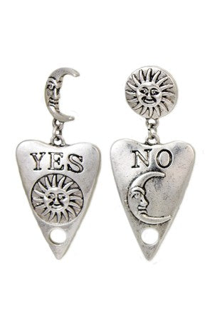 Fortune Teller Ouija Planchet Celestial Earrings