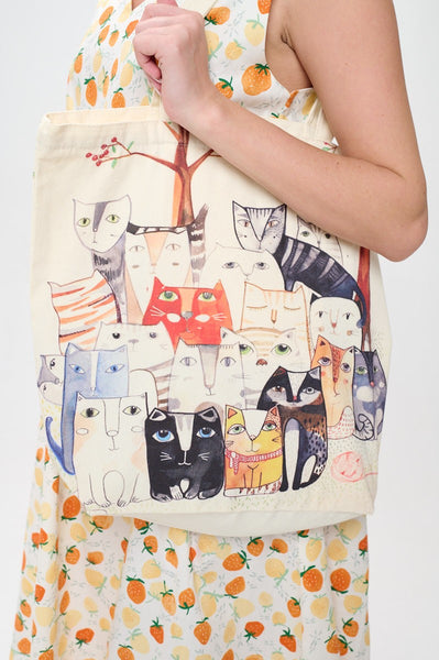 Multi Cat Tote Bag