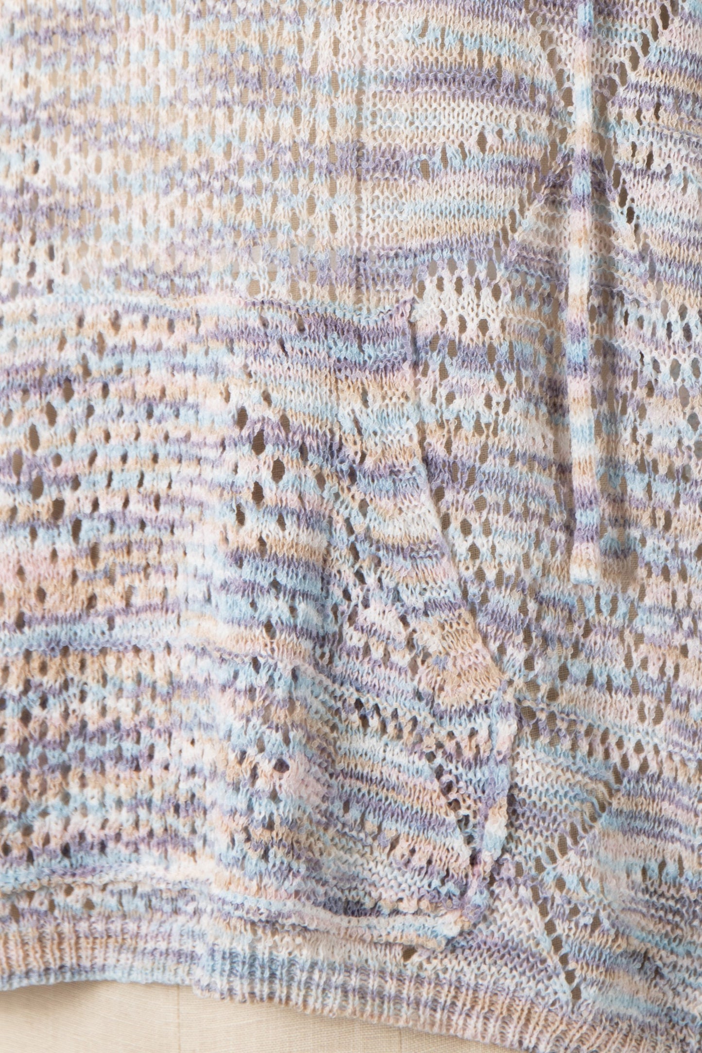Colorful Knit Crochet Hoodie