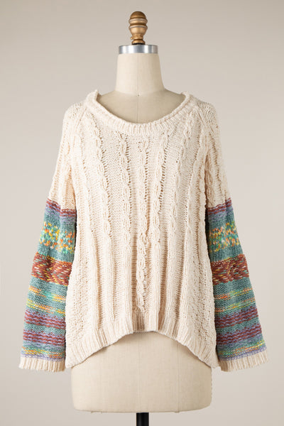 Colorful Chenille Sweater