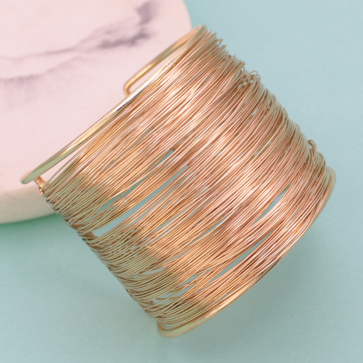 Wired Wide Cuff Bracelet