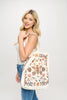 Floral Bee Print Tote Bag