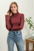 Mock Neck Long Sleeve Basic Top