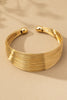 Gold Flexible Cuff Bracelet