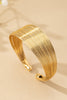 Gold Flexible Cuff Bracelet