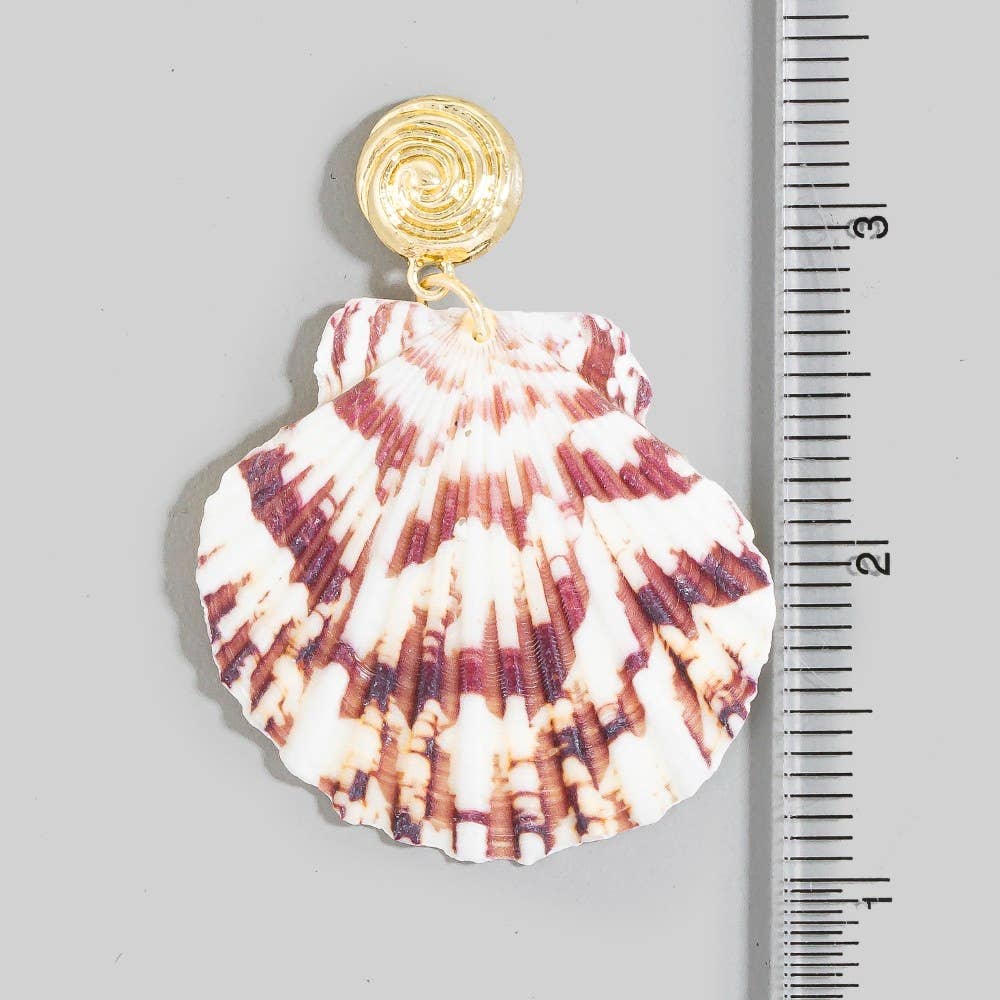 Sealife Shell Drop Earrings