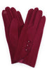 Embroidery Lace Button Deco Winter Gloves