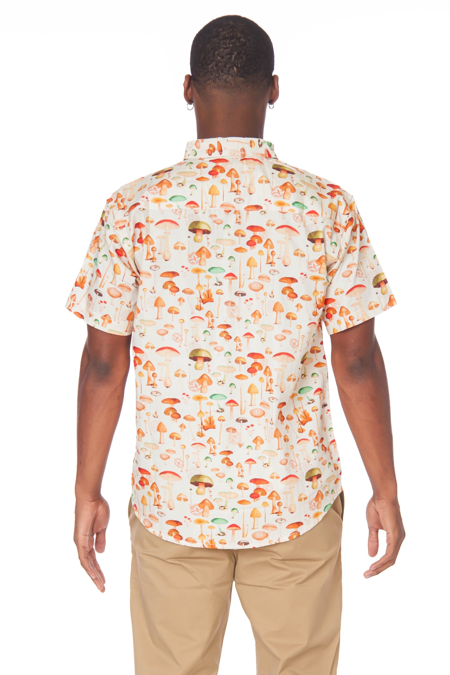 Men's S/S Button Up Mushroom Shirt