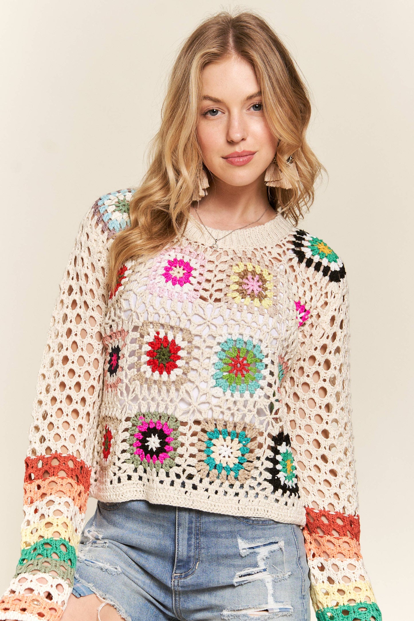 Granny Squares L/S Top