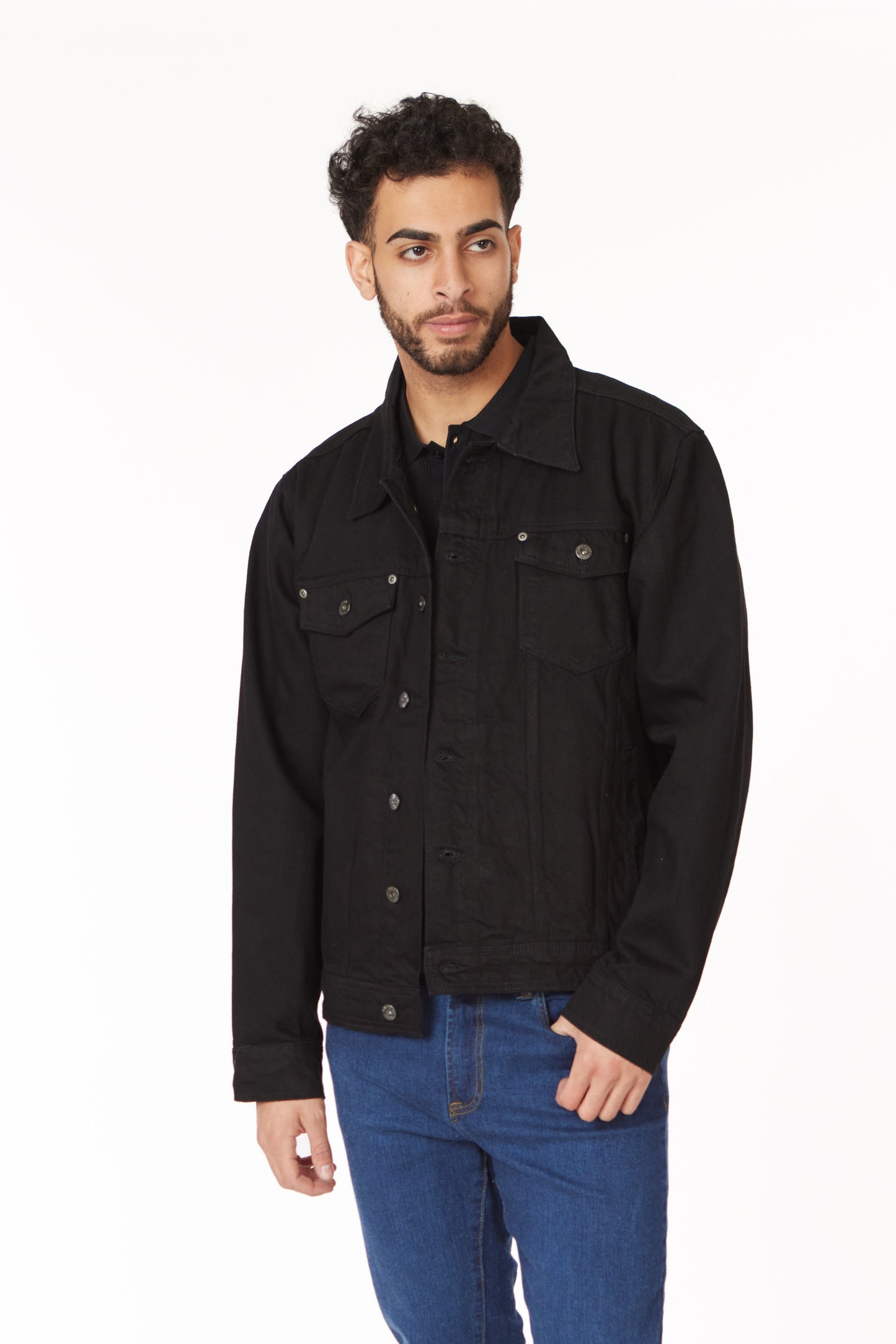 Men's Black Denim Jacket