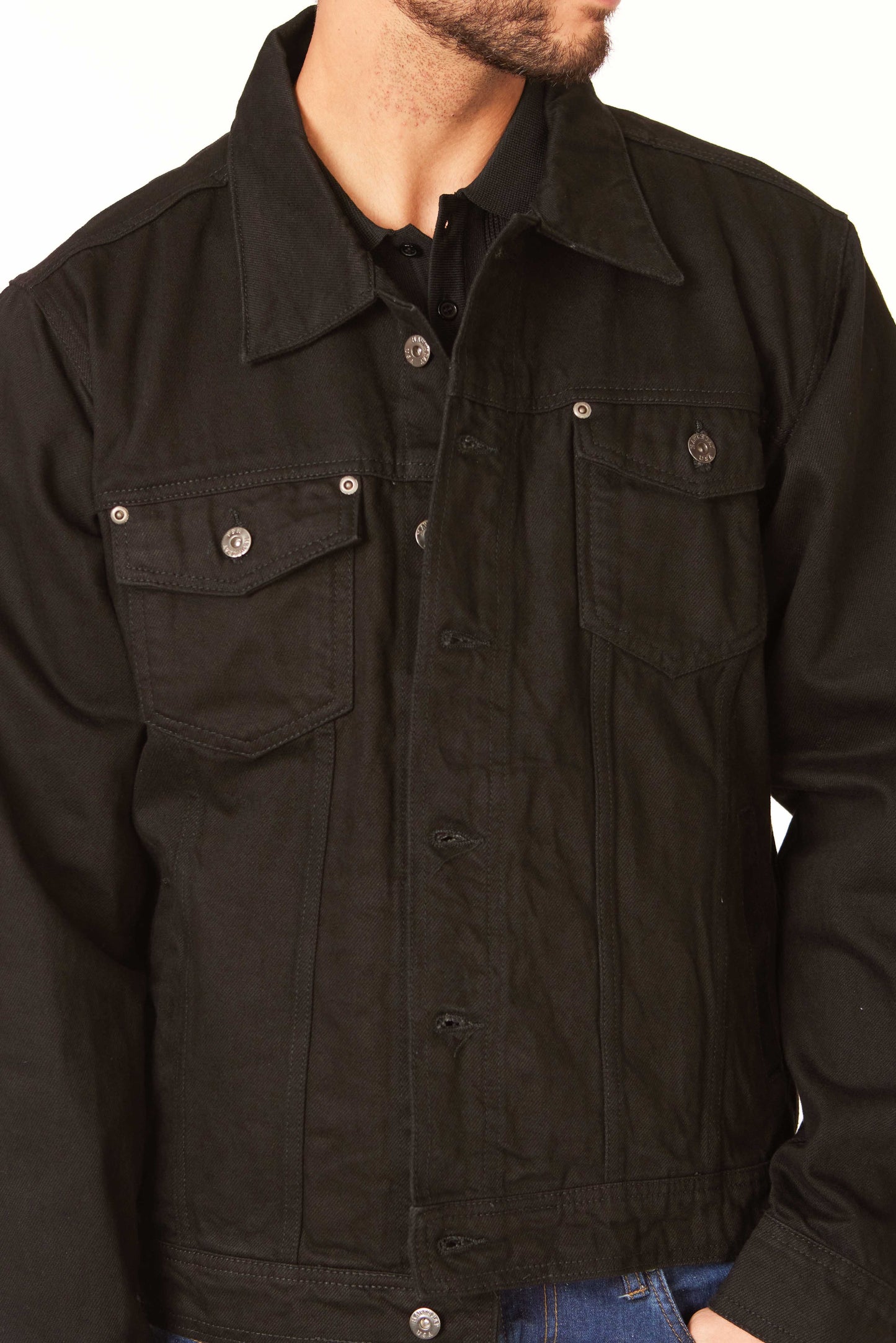 Men's Black Denim Jacket