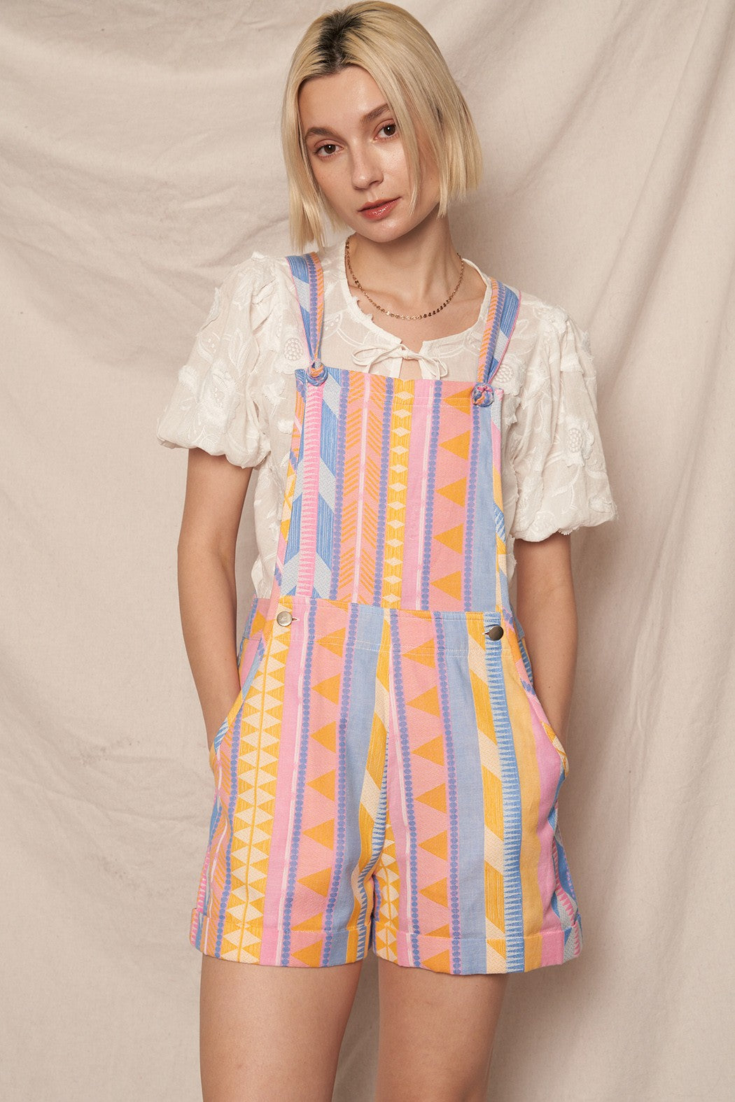 Retro Print Shortalls