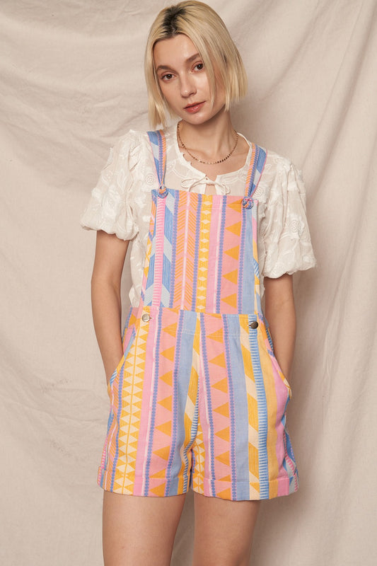 Retro Print Shortalls