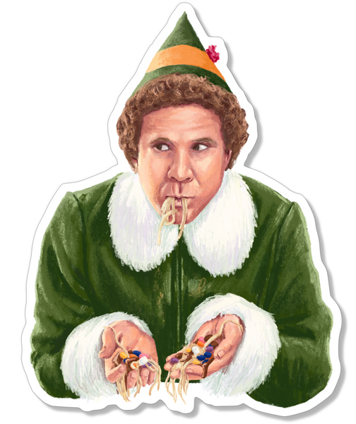 Buddy the Elf Spaghetti Sticker