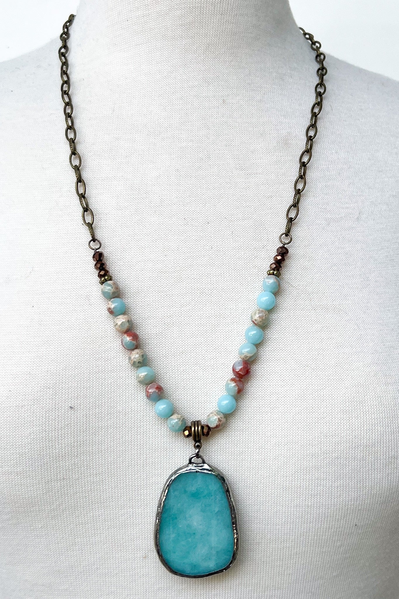 Amazonite Luna Necklace