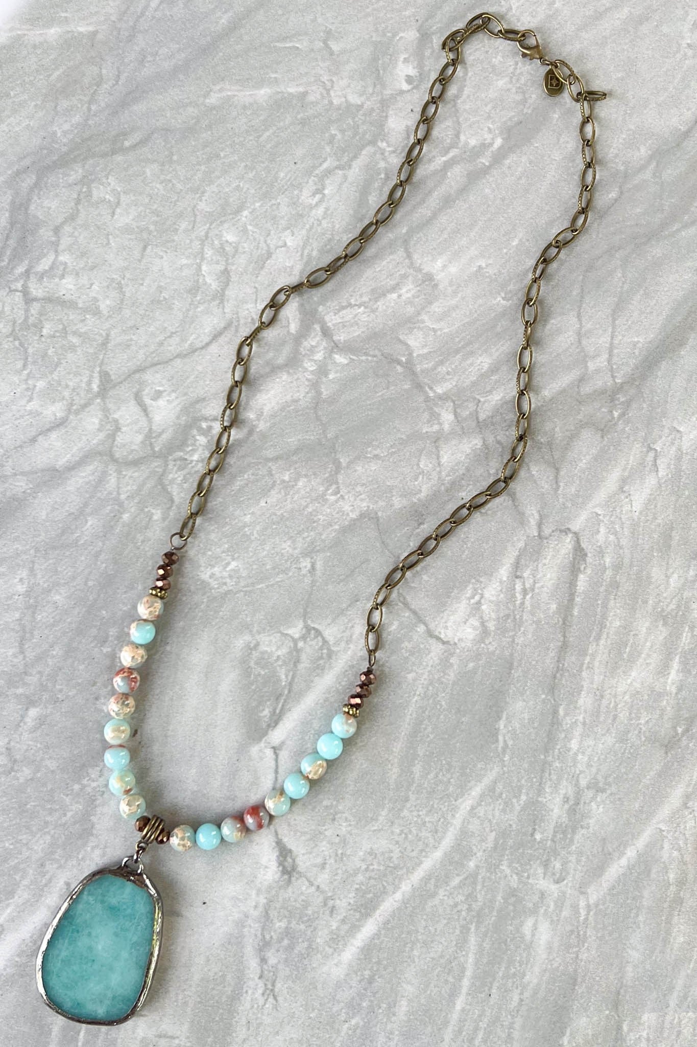 Amazonite Luna Necklace