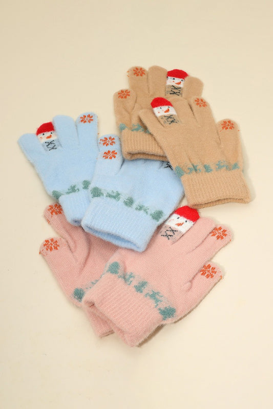 Christmas Pattern Smart Touch Gloves