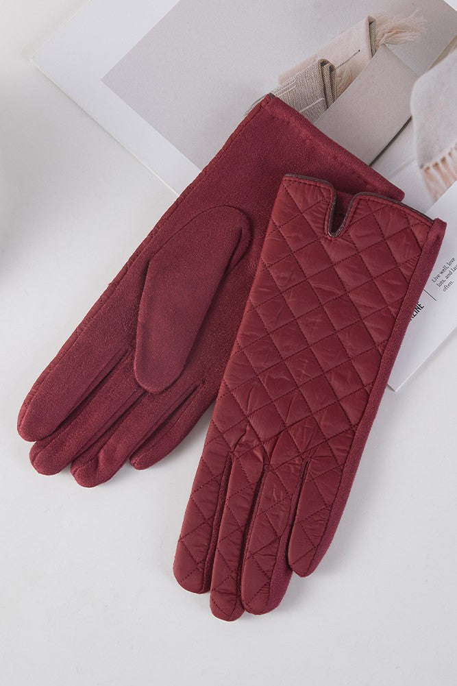 Quilted Diamond Gloves
