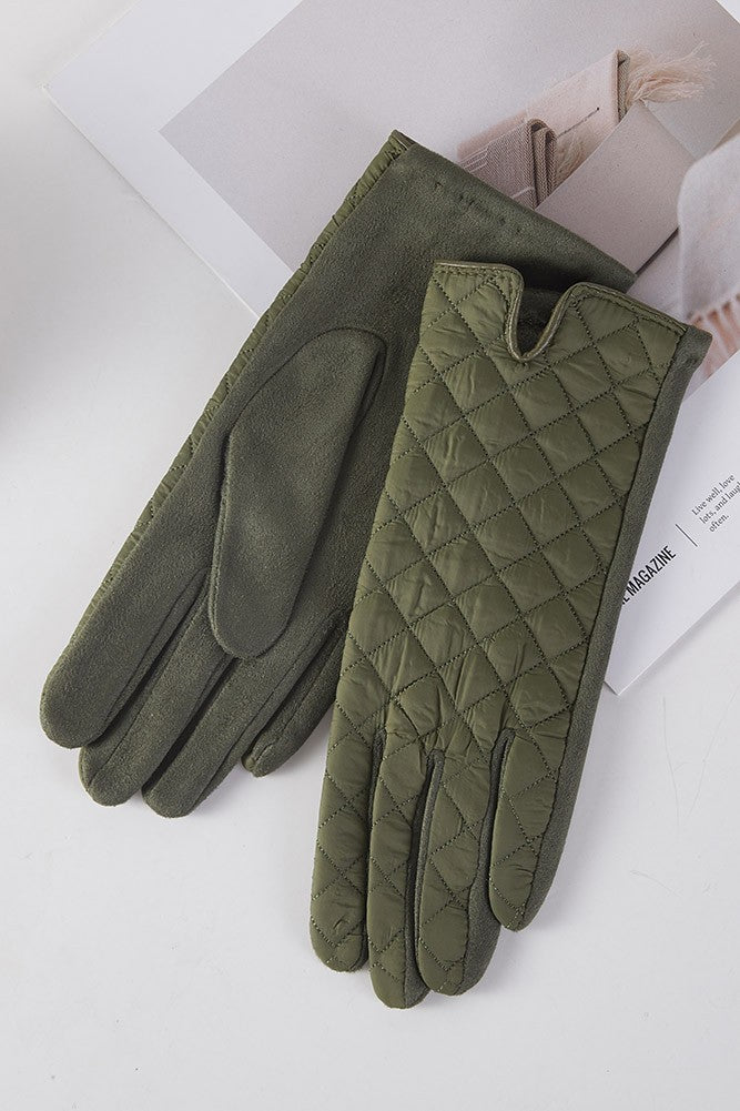 Quilted Diamond Gloves