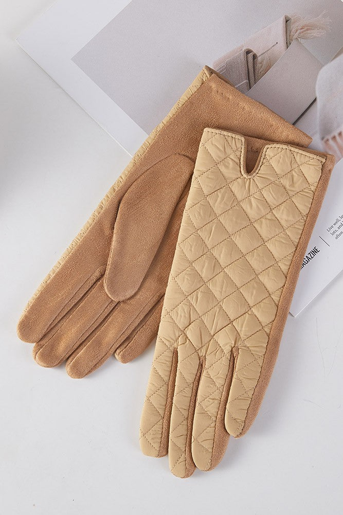 Quilted Diamond Gloves