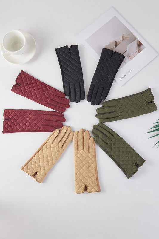 Quilted Diamond Gloves
