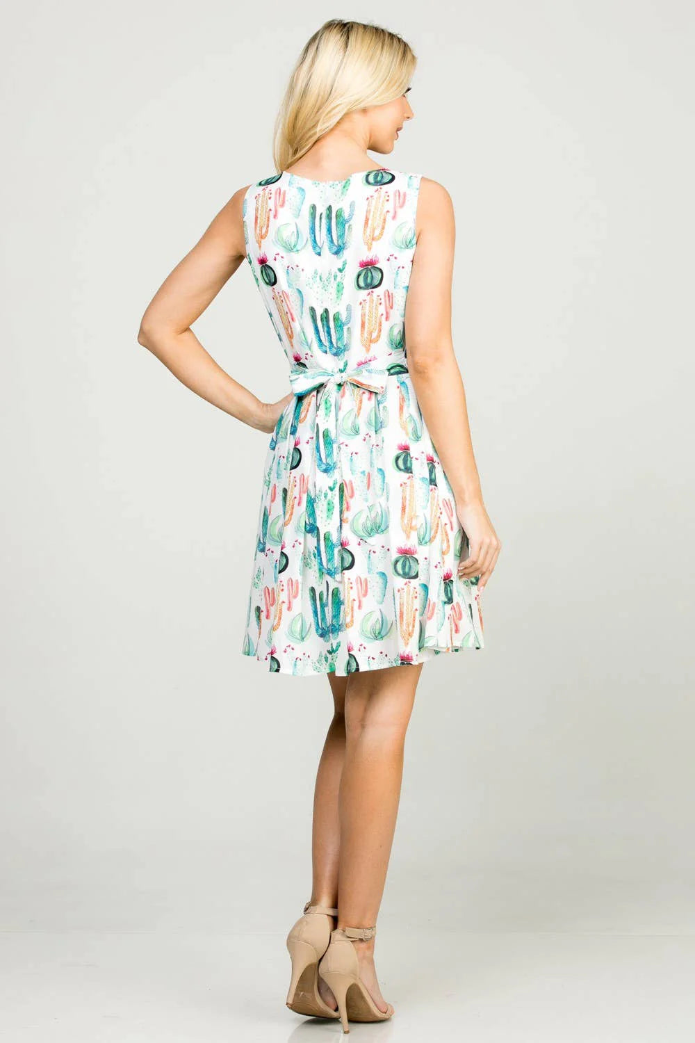 Cactus Fit & Flare Dress