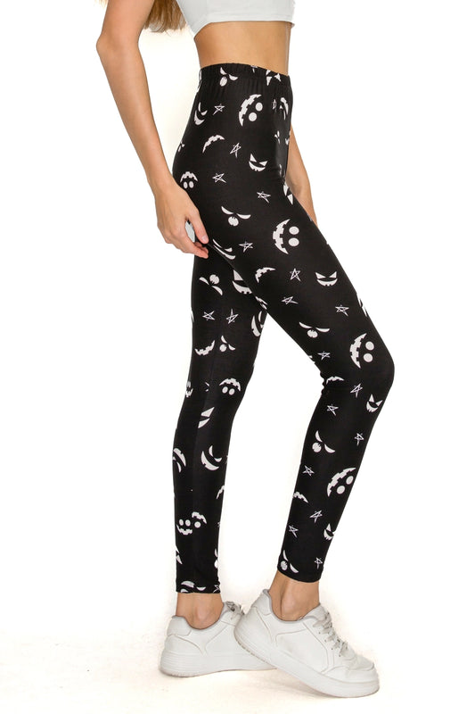 Jack-O-Lantern Face Leggings