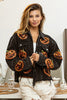 Pumpkin Sequin Corduroy Jacket