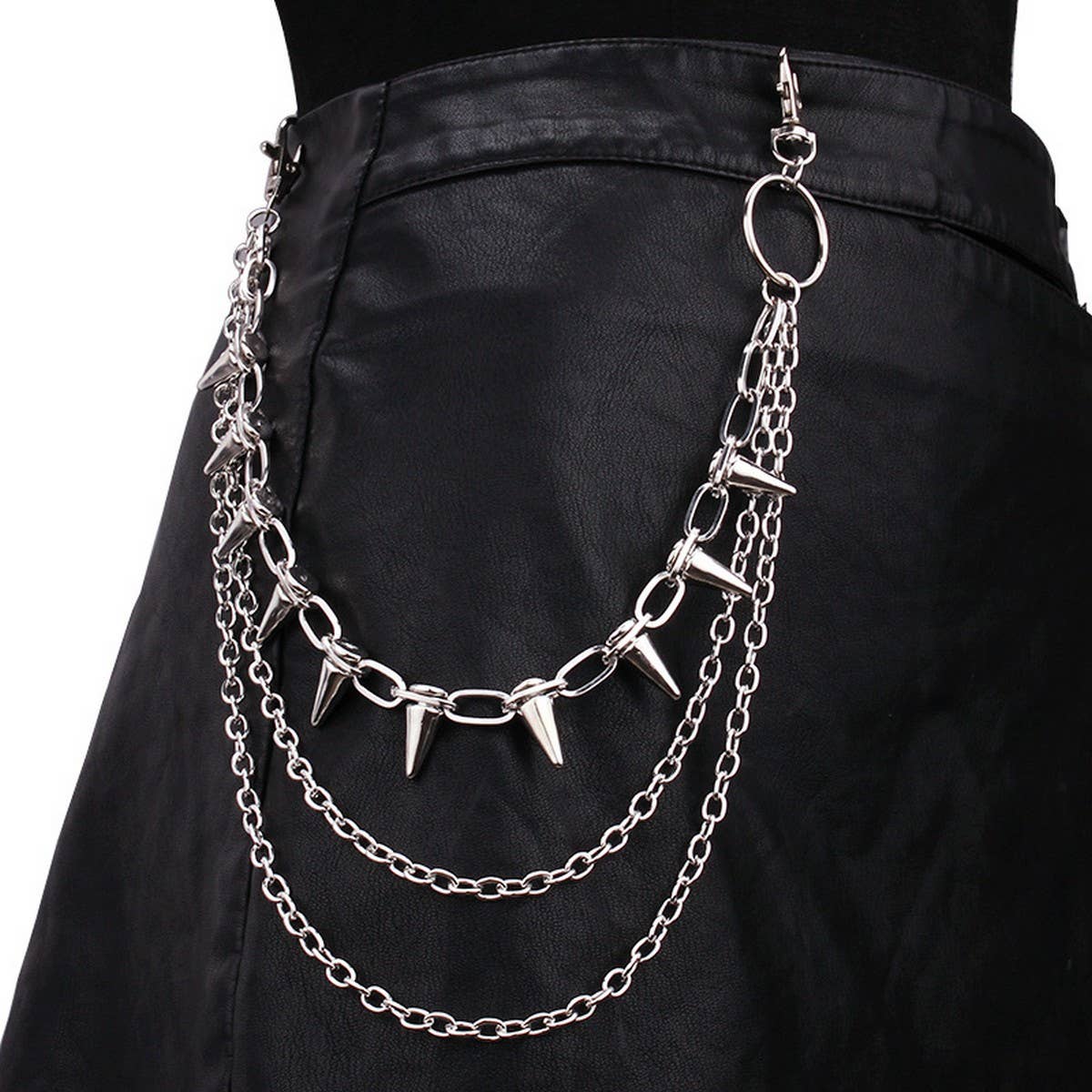 Punk Rivet Chain Belt