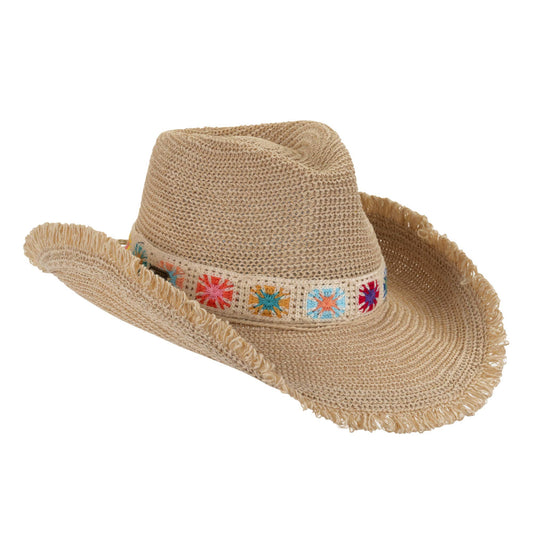 Granny Square Western Hat