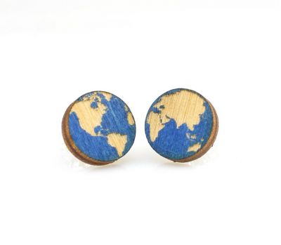 Wooden Stud Earrings