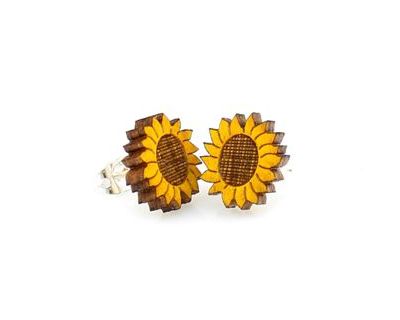 Wooden Stud Earrings