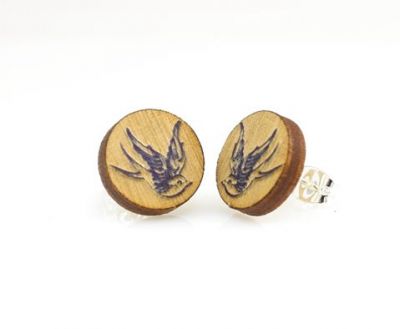 Wooden Stud Earrings