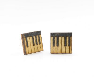Wooden Stud Earrings