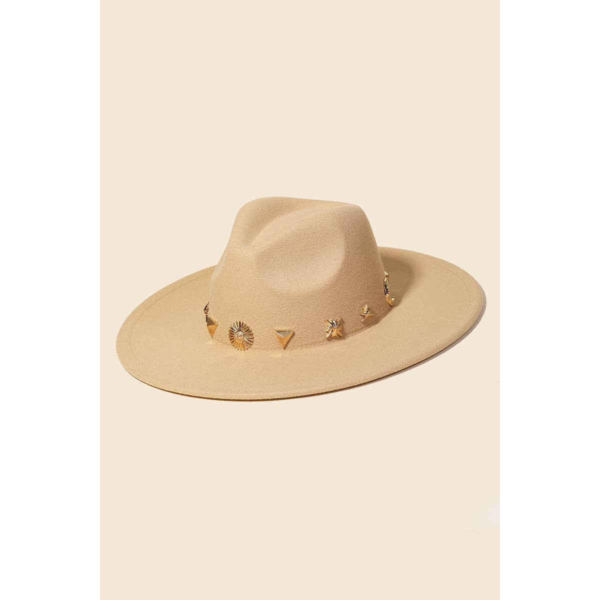 Studded Sun Moon Star Fedora