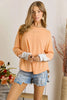 Lace Button Sleeve Top