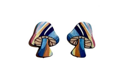 Wooden Stud Earrings