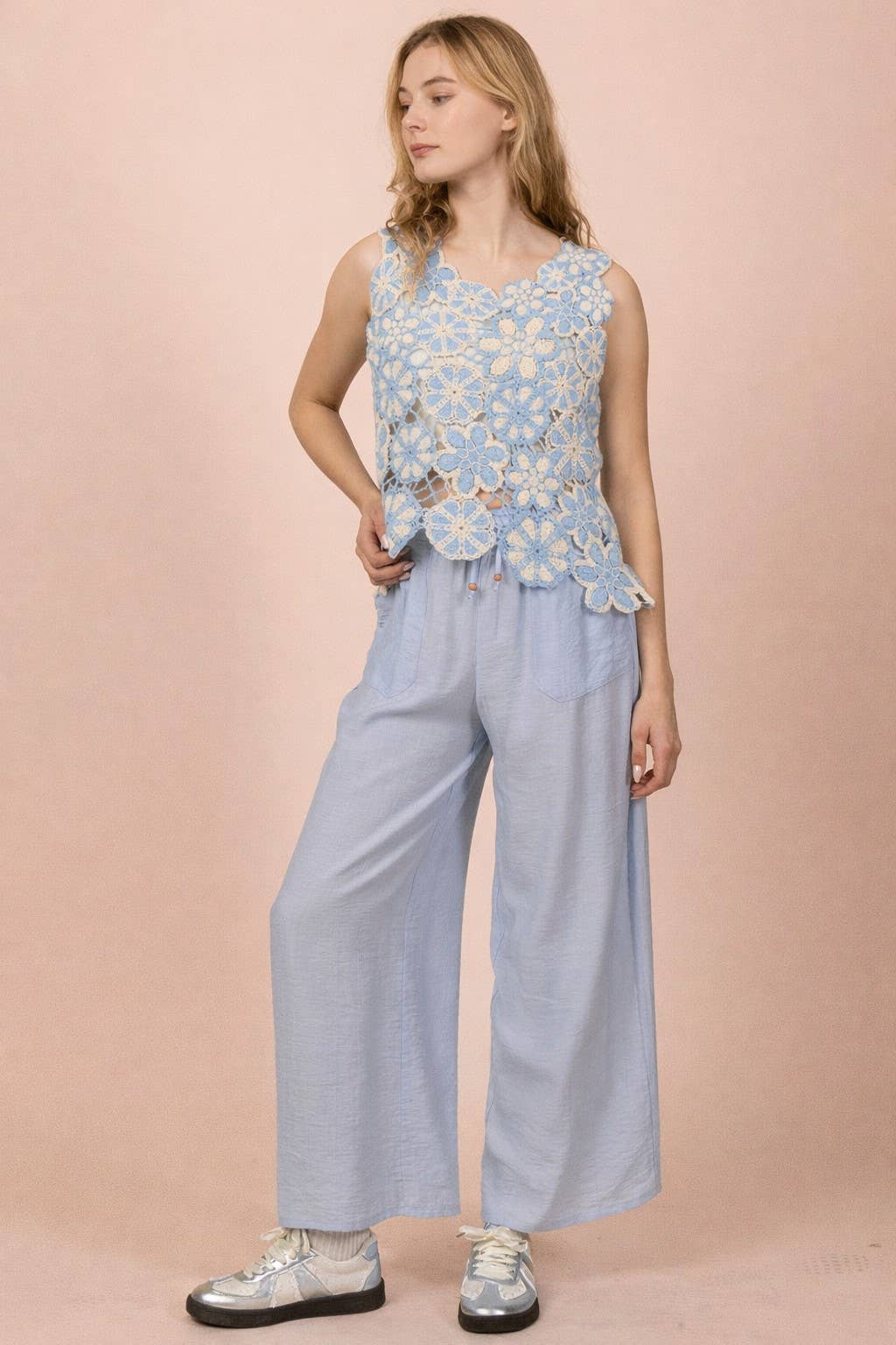 Floral Lace Crochet Top