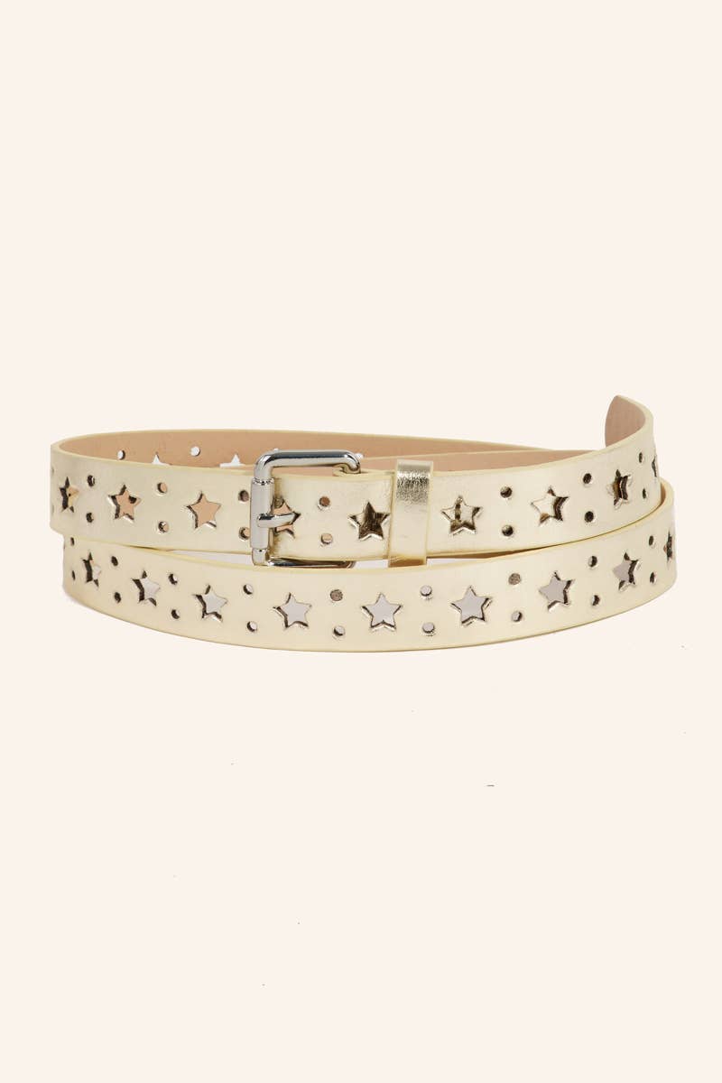 Multi Star Notch Fashion Belt