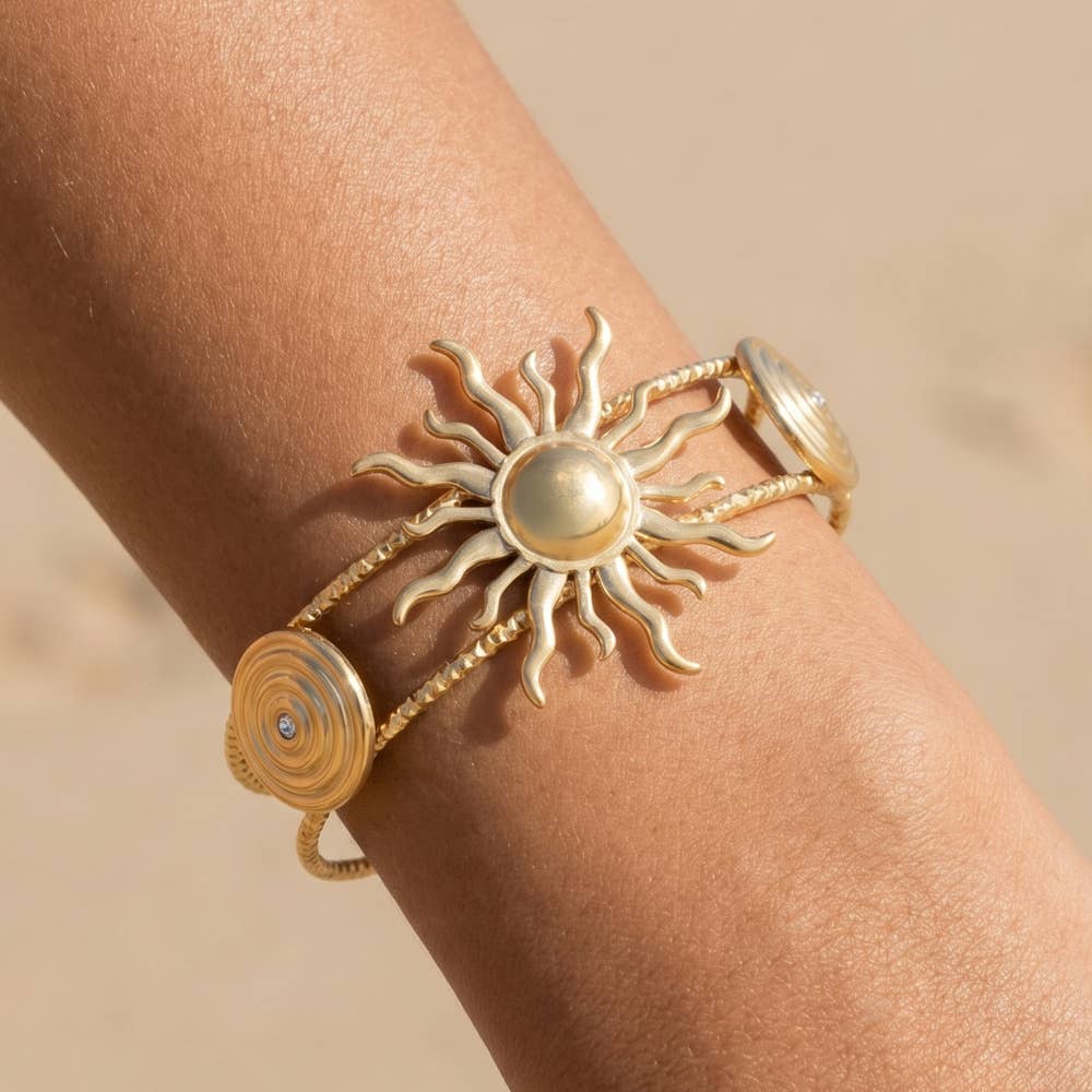 Celestial Sun Cuff Bracelet