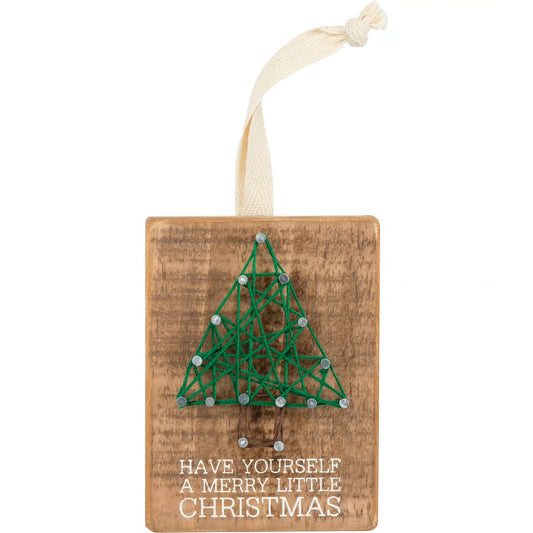 Merry Little String Art Ornament