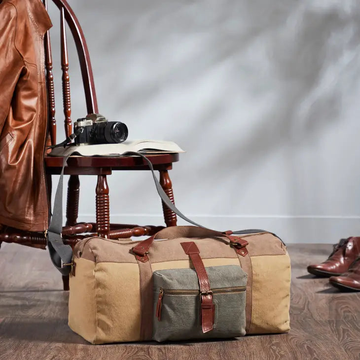 Sebastian Up-Cycled Canvas Duffle Bag