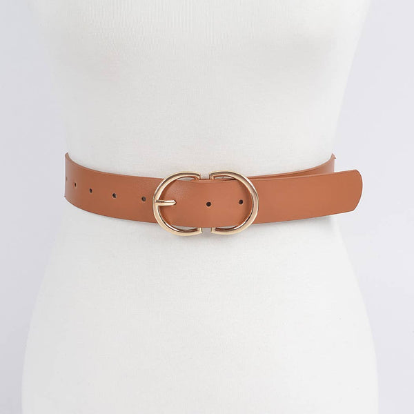 Two Round Buckle Belt