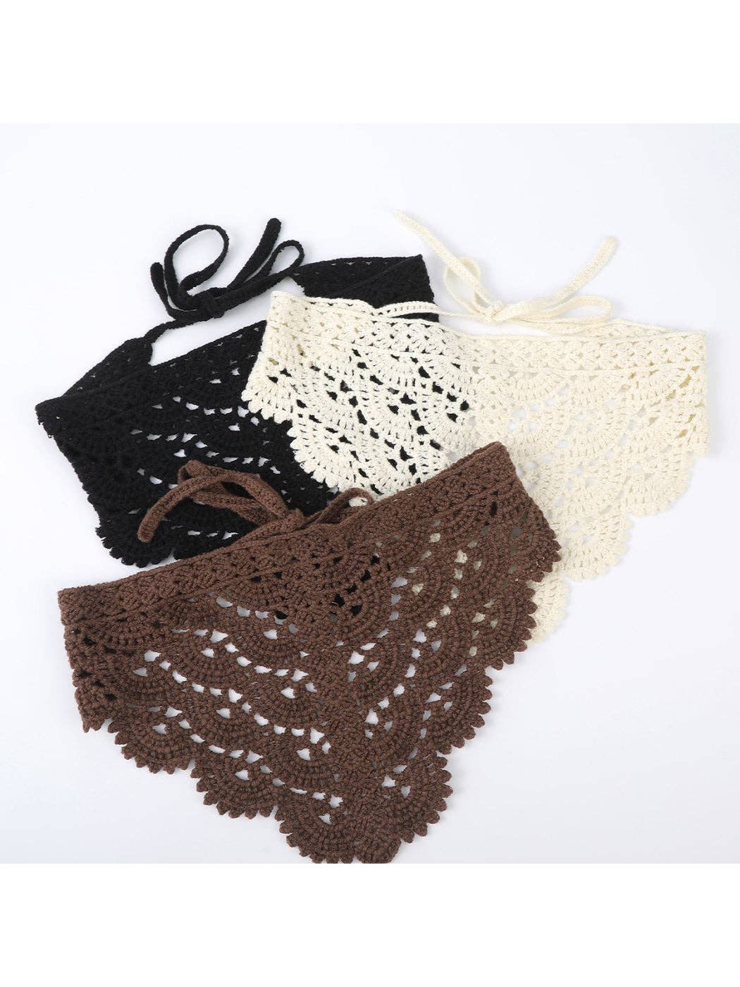 Scarvii - Crochet Lace Triangle Bandana