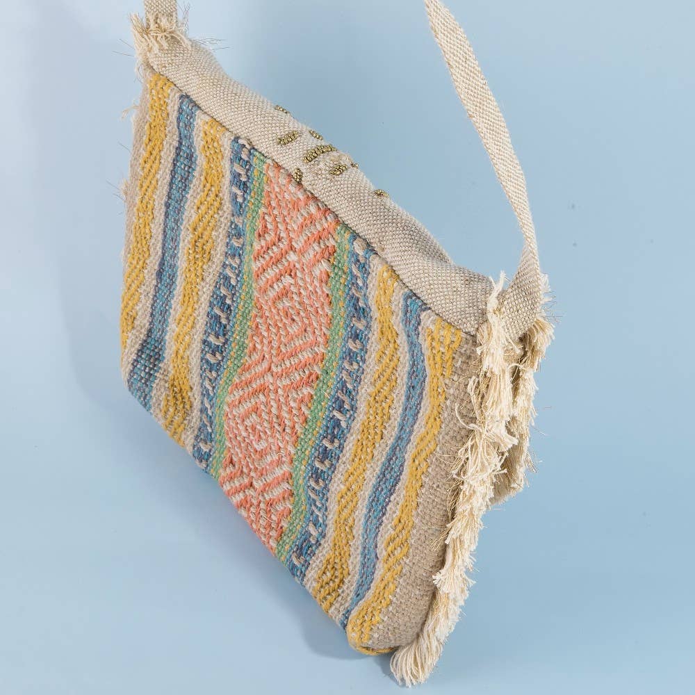 Evil Eye Beaded Crossbody Bag